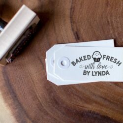 Baked Fresh With Love Customizable Stamps