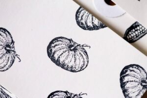 french pumpkin stamp