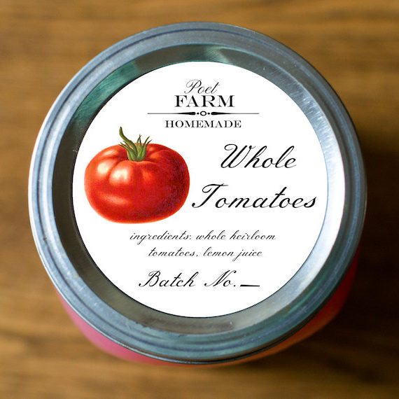 Customized Label Canned Goods, Tomatoes, Tomato Sauce, Salsa, Ketchup
