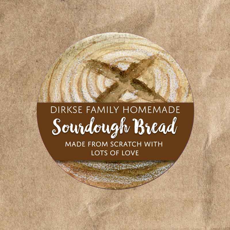 Custom Bakery Labels – Sourdough Bread