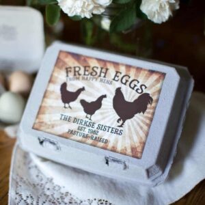 Vintage Hen Stamp for Egg Cartons