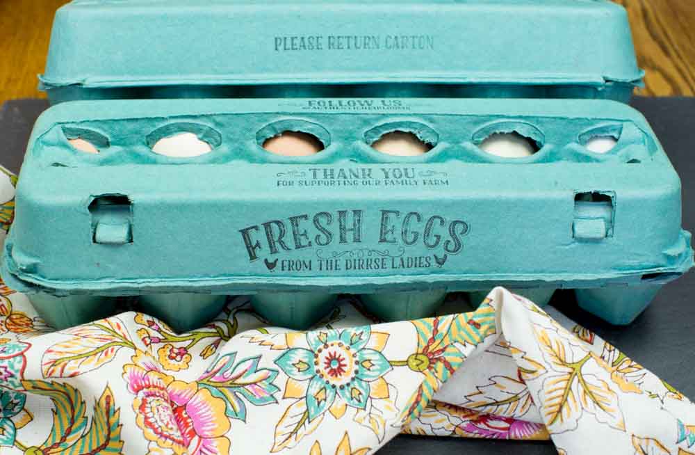 Fresh Eggs - Customizable Egg Carton Stamp – Authentic Heirlooms