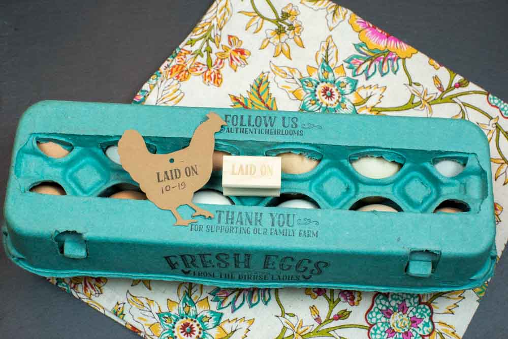 Laid On - Mini Stamp - For Egg Cartons and Hangtags – Authentic Heirlooms