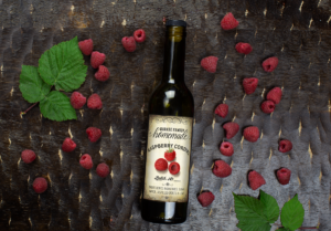 Raspberry Liqueur Customizable Label – Vintage Background