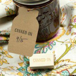 Canned On Mini Stamp for Home Canning