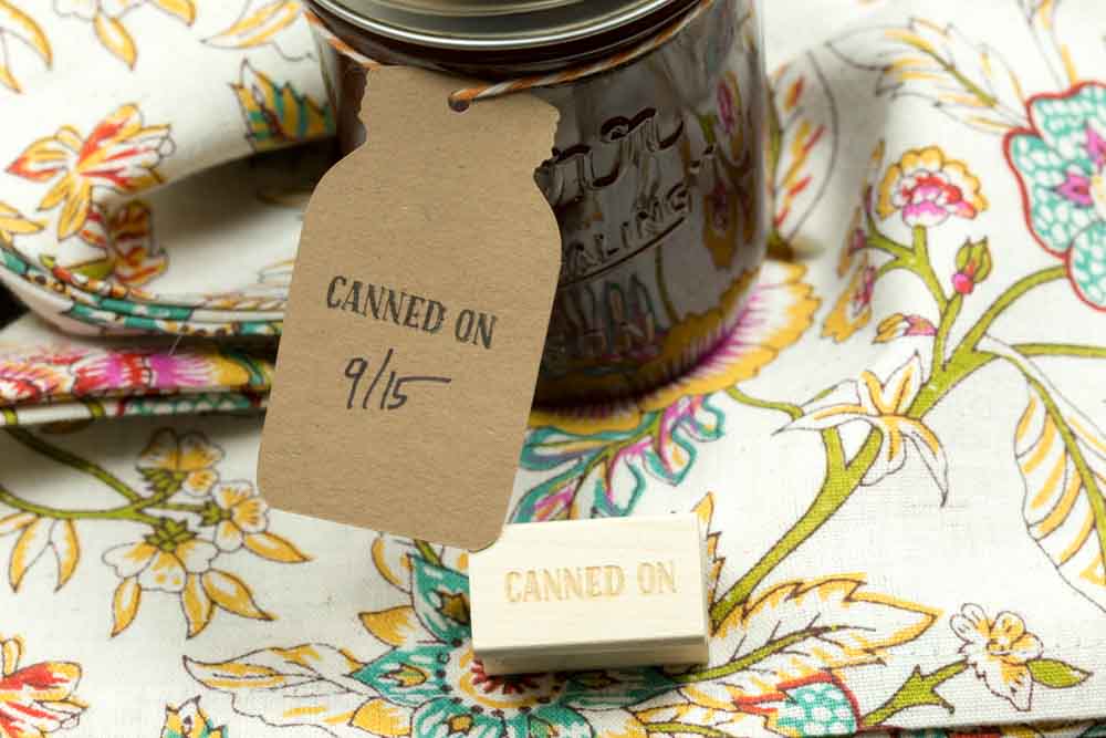 Canned On Mini Stamp for Home Canning