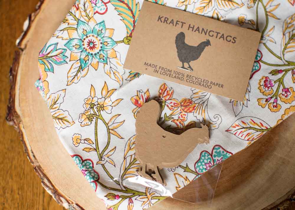 Chicken Hang Tags - Kraft Chicken Gift Tags