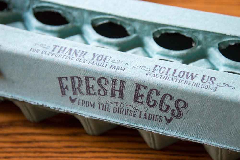 CUSTOM Egg Carton Stamp Farm Fresh Eggs Fresh Eggs Egg 
