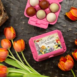 Half Dozen - Spring Flowers Egg Carton Labels - Customizable