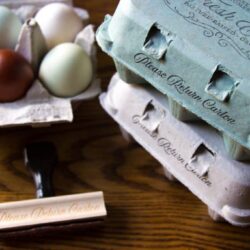 Egg Carton Stamp Laid on Date Stamp Egg Date Stamp Duck Stamp