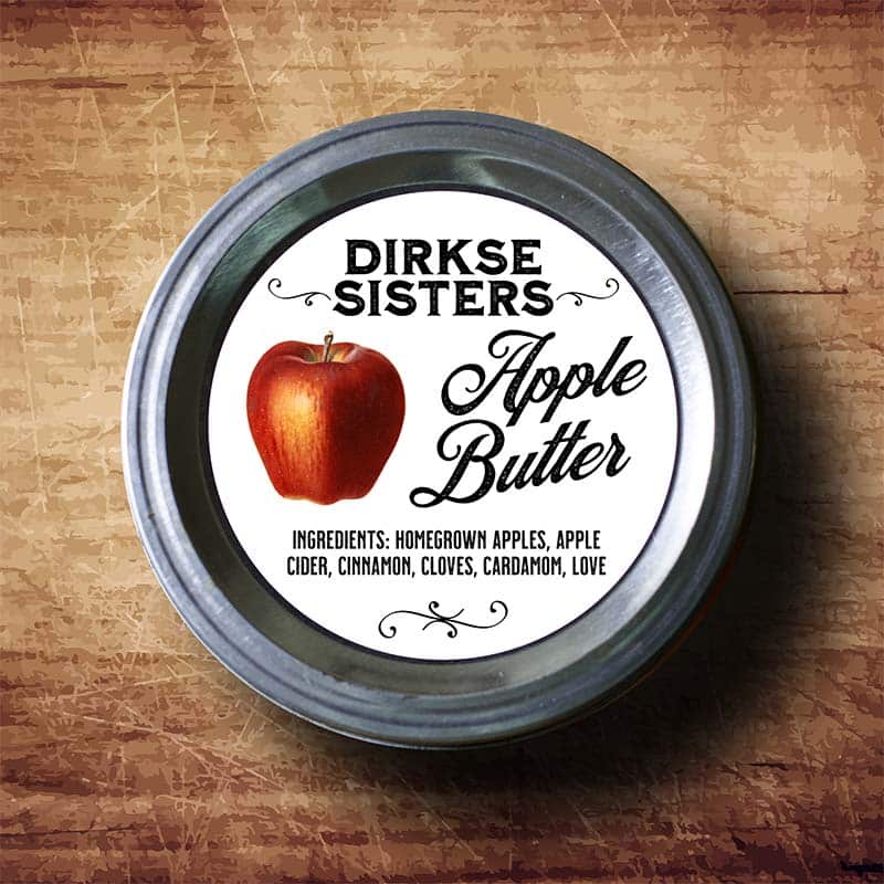 Customized Apple Canning Label
