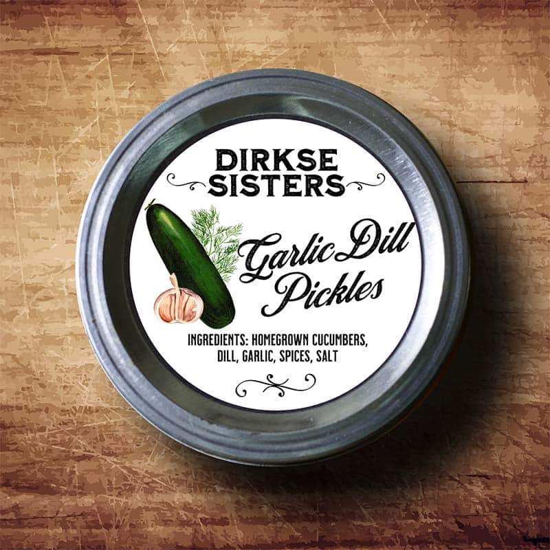 Customized Canning Label for Pickles