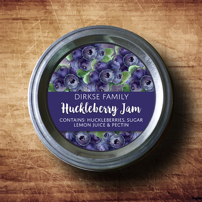 Custom Huckleberry Labels – Vintage Style