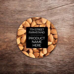 Customizable Almond Labels – Vivid Photo