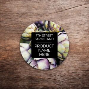 Customizable Artichoke Labels – Vivid Photo