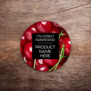 Customizable Cherry Labels – Vivid Photo