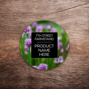 Customizable Chives Labels – Vivid Photo