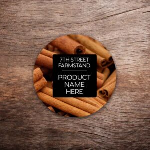 Customizable Cinnamon Labels – Vivid Photo