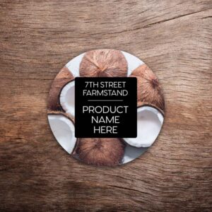 Customizable Coconut Labels – Vivid Photo