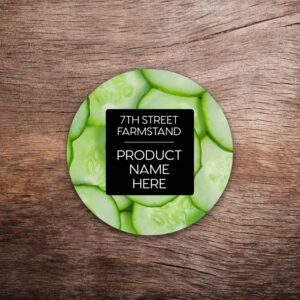 Customizable Cucumber Labels – Vivid Photo
