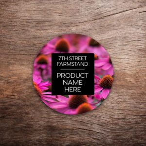 Customizable Echinacea Labels – Vivid Photo