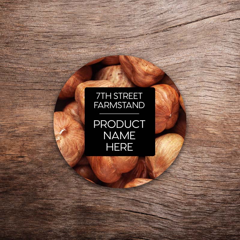 Customizable Hazelnut Labels – Vivid Photo
