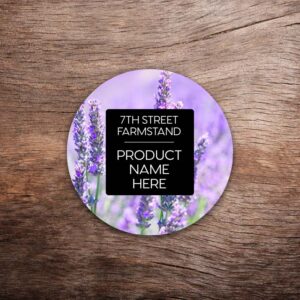 Customizable Lavender Labels – Vivid Photo