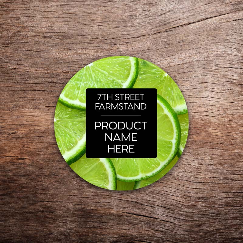 Customizable Lime Labels – Vivid Photo