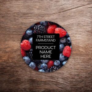 Customizable Mixed Berry Labels – Vivid Photo