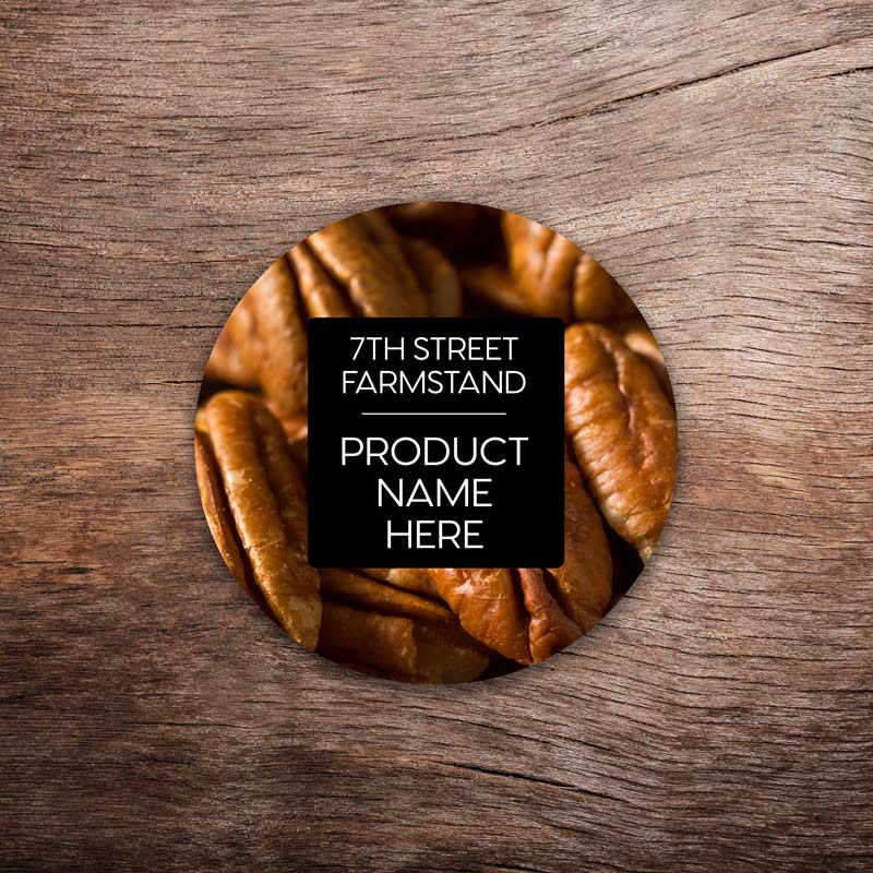 Customizable Pecan Labels – Vivid Photo