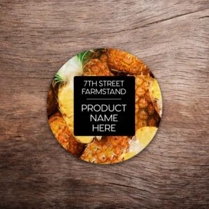 Customizable Pineapple Labels – Vivid Photo