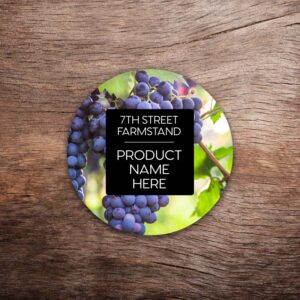 Customizable Grape Labels – Vivid Photo