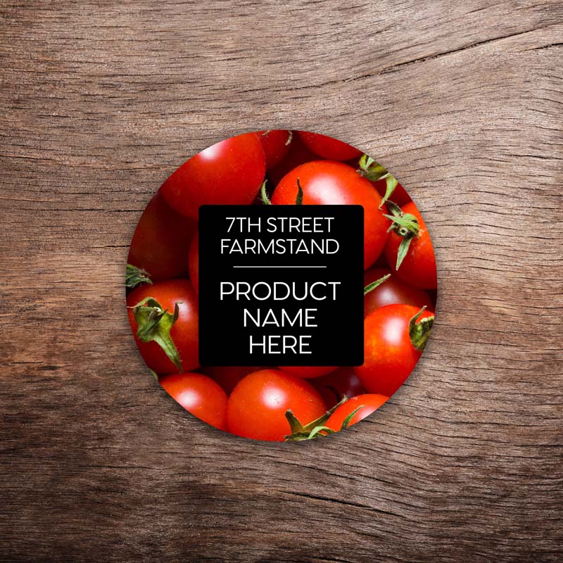 Customizable Tomato Labels – Vivid Photo