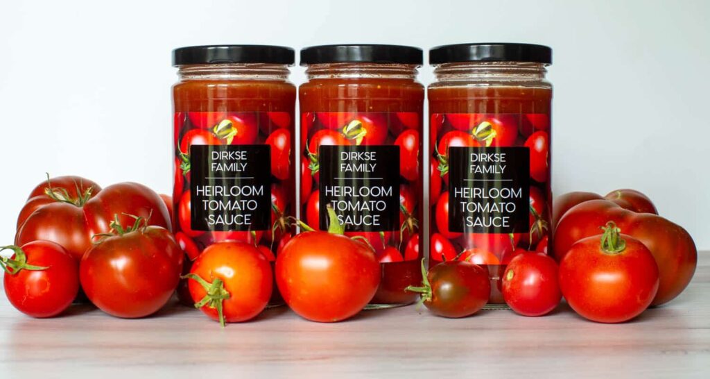 Heirloom Tomato Sauce Labels - Modern Photo Series