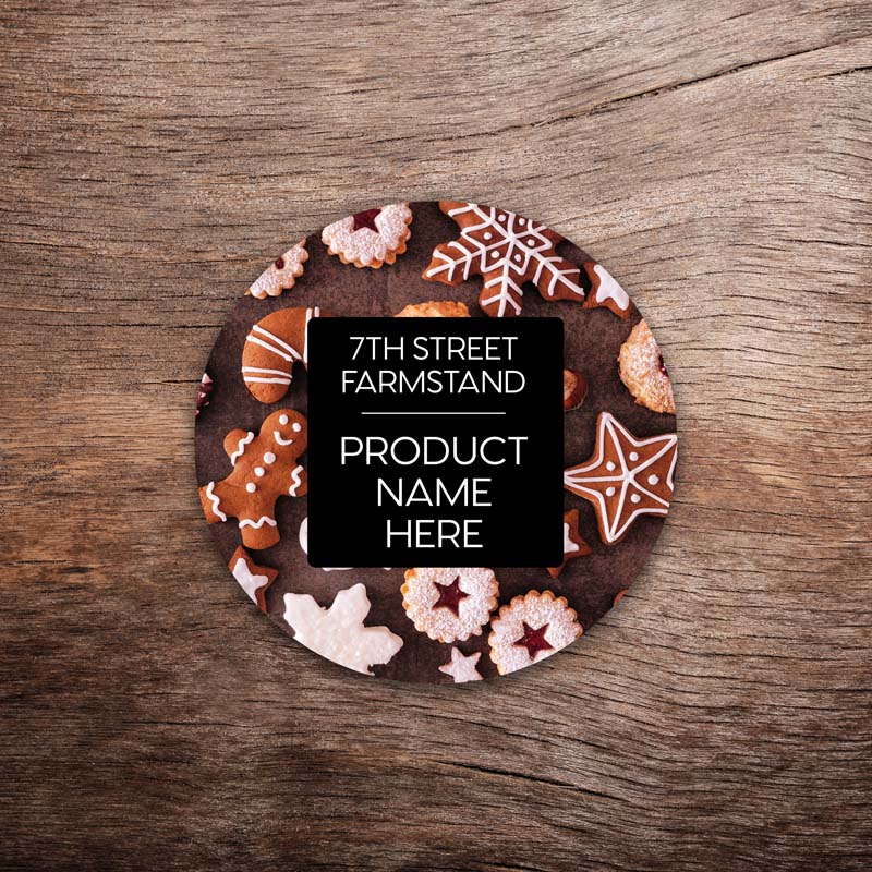 Customizable Christmas Cookie Labels – Vivid Photo