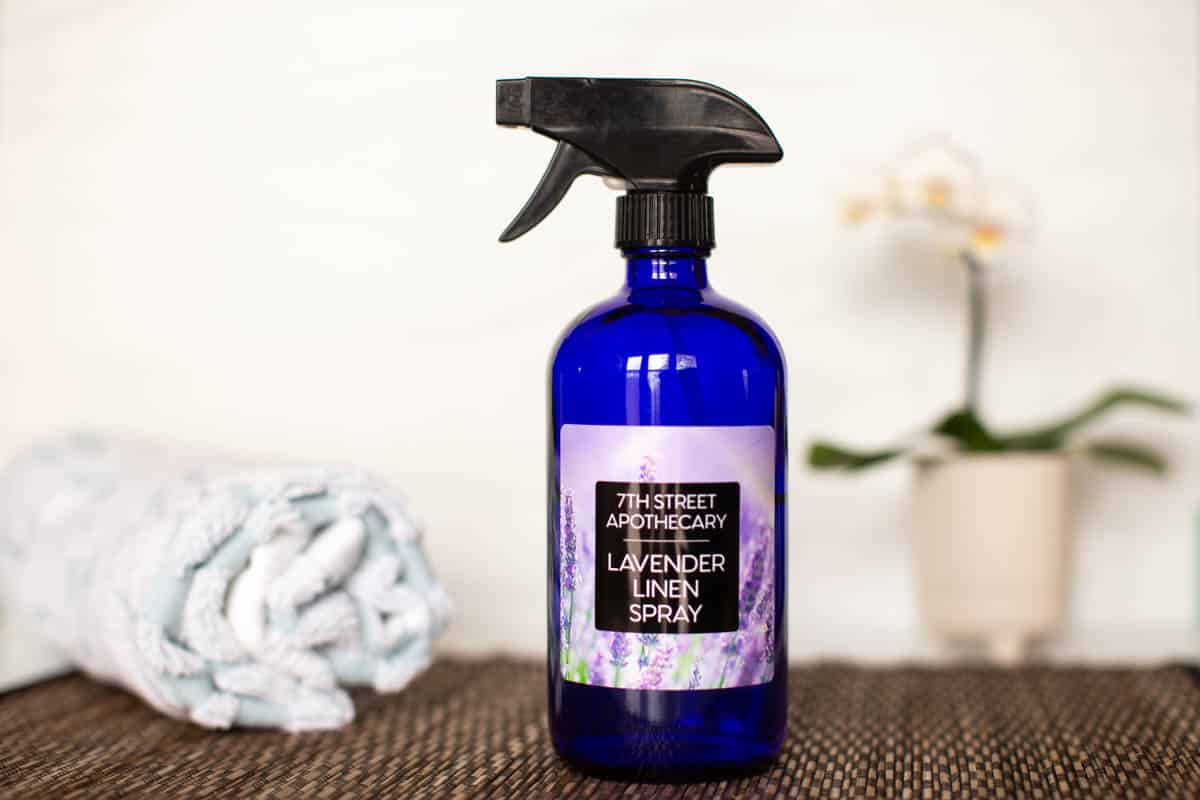 Custom Label for Homemade Lavender Linen Spray