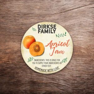 Apricot Canning Labels